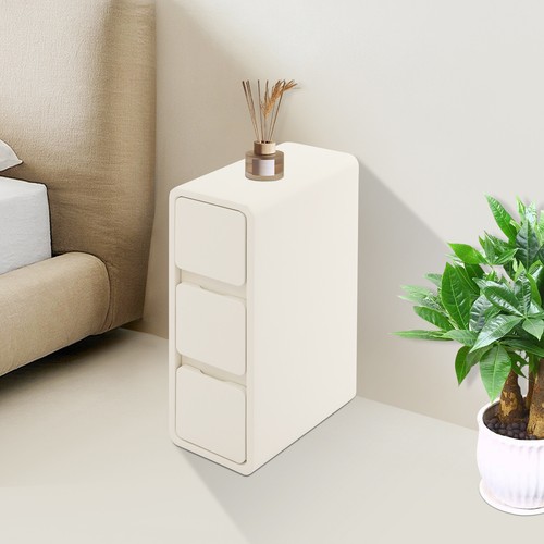 Cream modern drawer - cream, 3-drawer