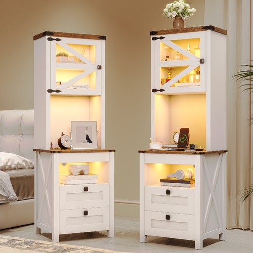 Tall nightstand set with - tall,