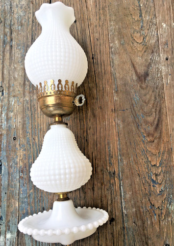 Vintage hobnail milkglass - vintage,