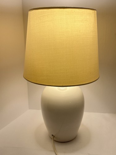 Vintage white ceramic bedside - vintage,