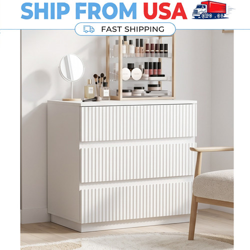 Drawer white nightstand - drawer,
